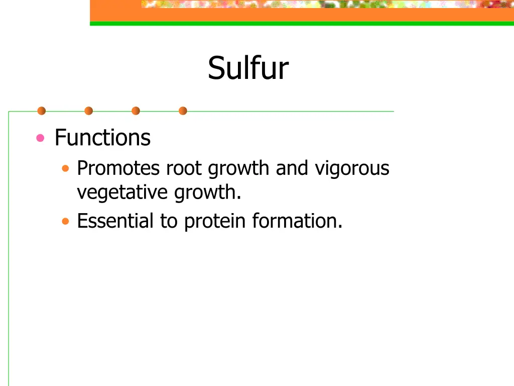 sulfur