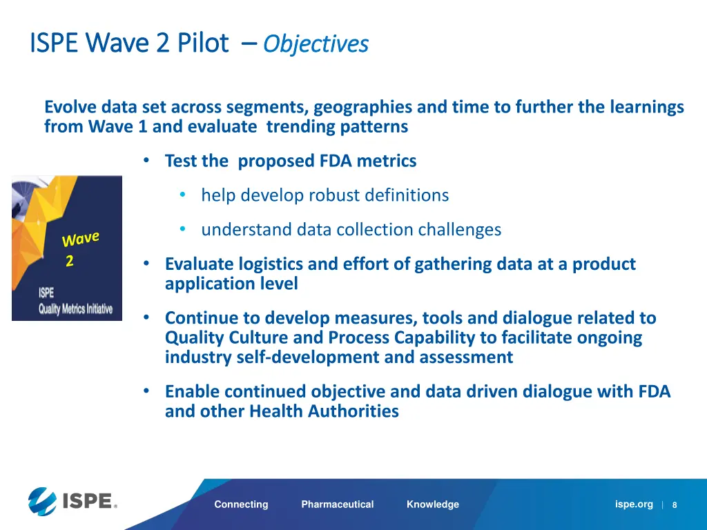 ispe wave 2 pilot ispe wave 2 pilot objectives
