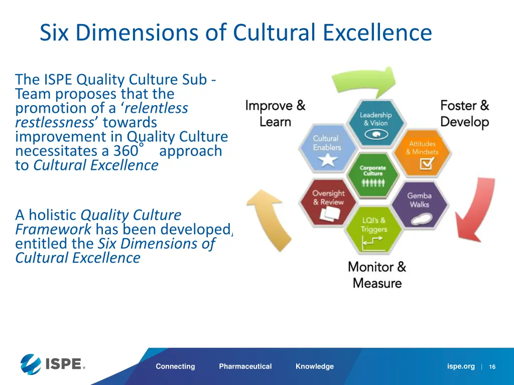 six dimensions of cultural excellence