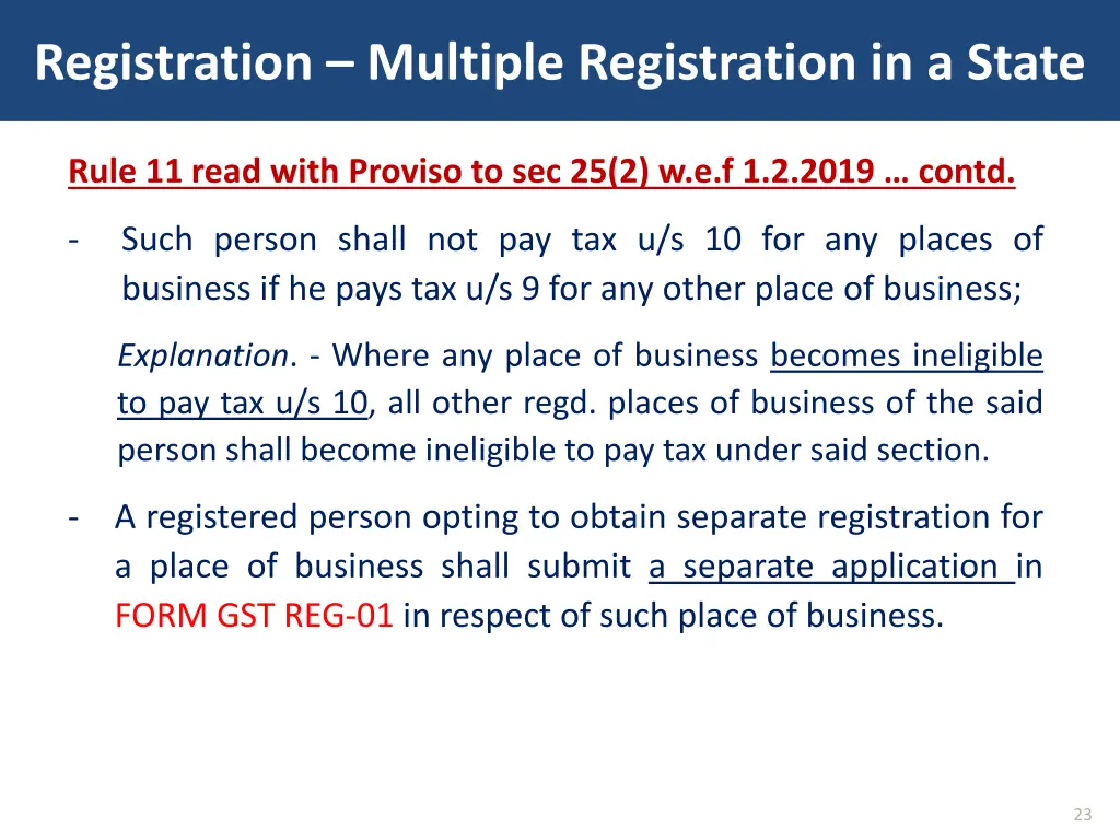 registration multiple registration in a state 1