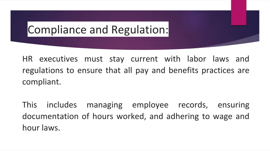 compliance and regulation