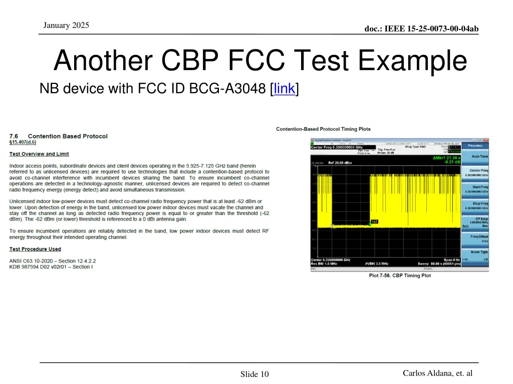 january 2025 another cbp fcc test example