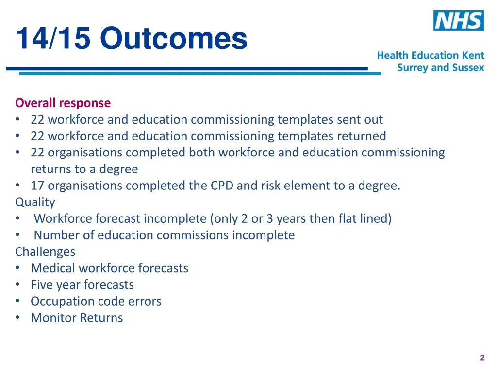 14 15 outcomes