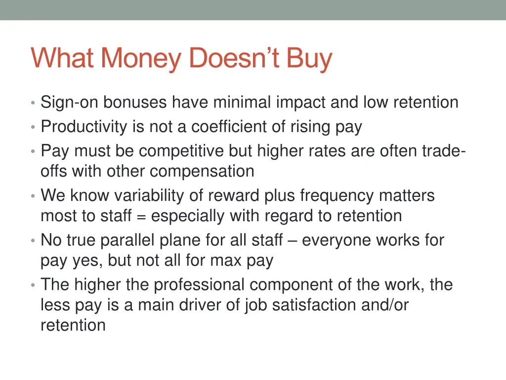 what money doesn t buy