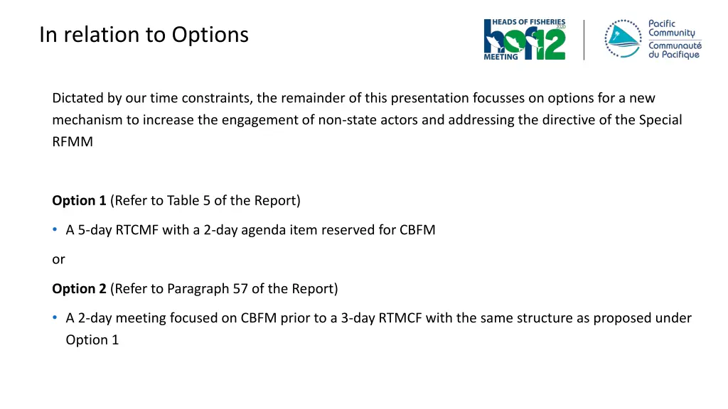 in relation to options
