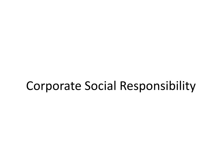 corporate social responsibility