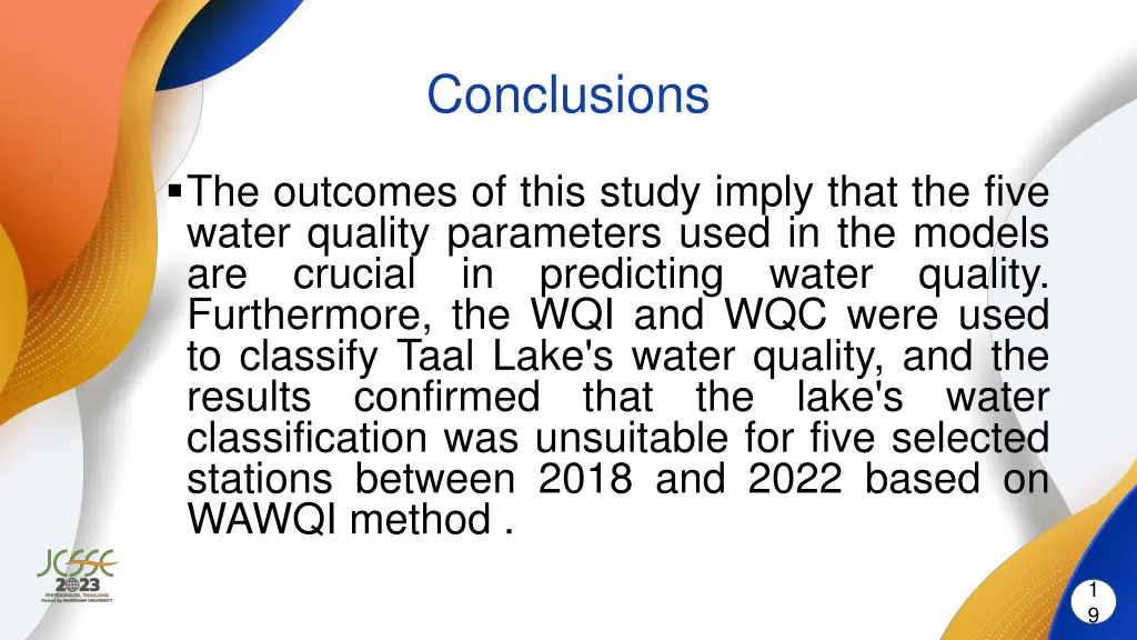 conclusions 1