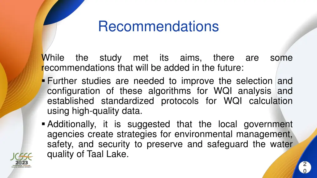 recommendations
