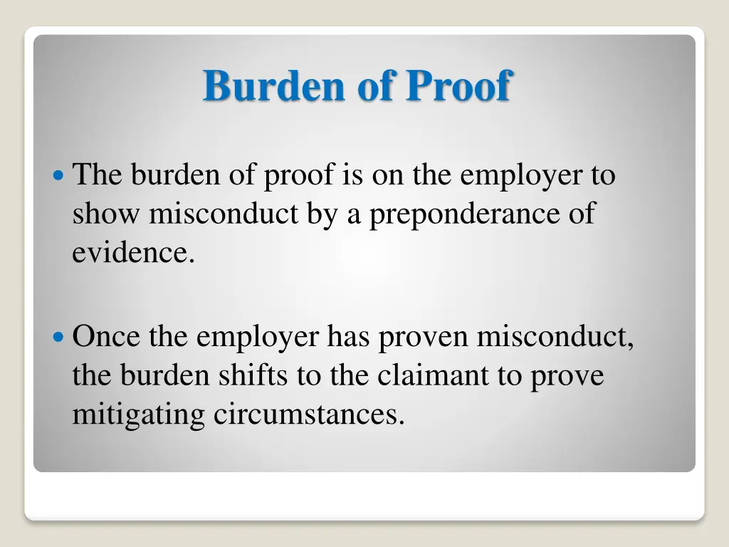 burden of proof