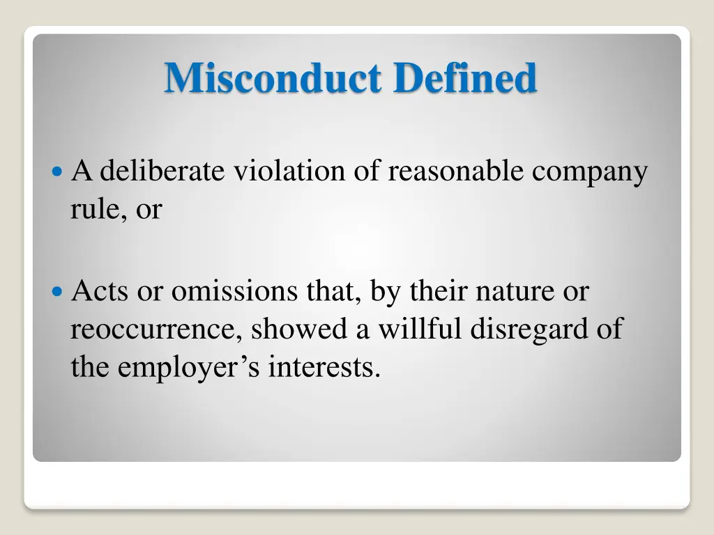 misconduct defined