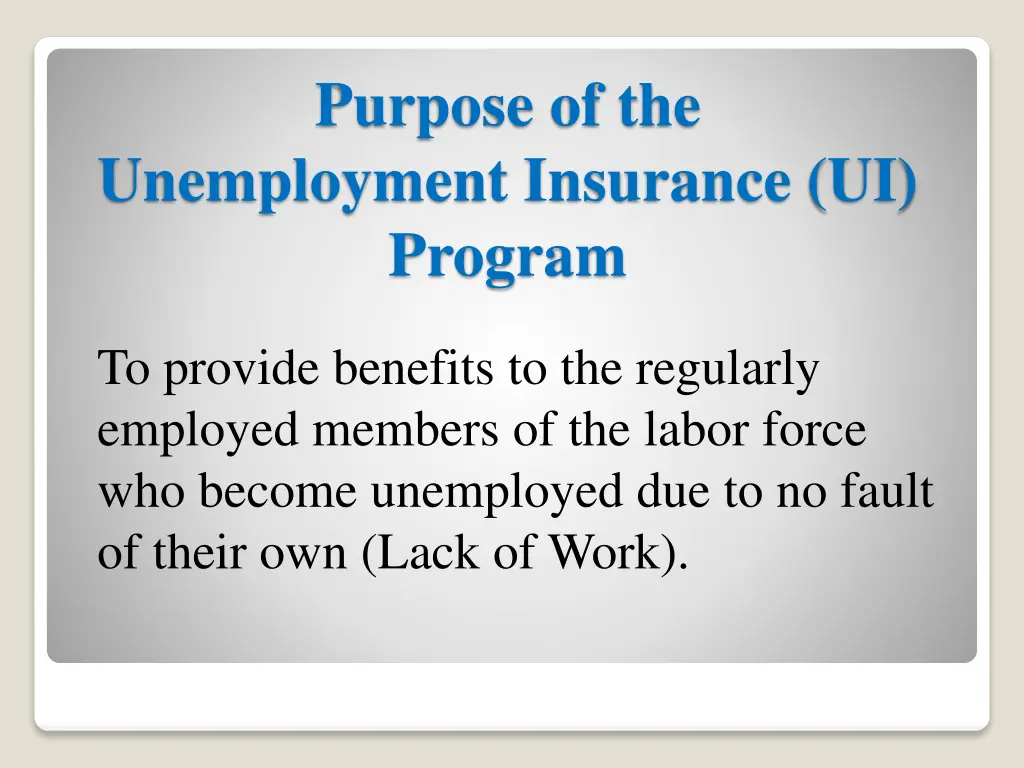 purpose of the