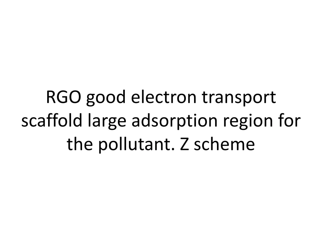 rgo good electron transport scaffold large