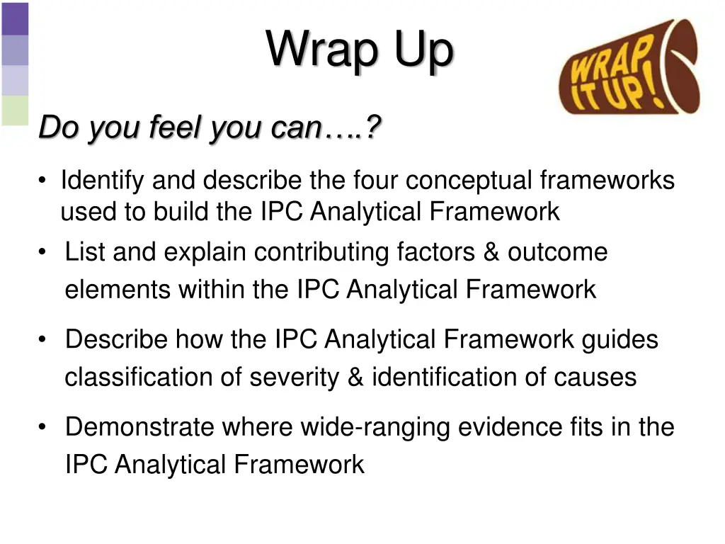 wrap up