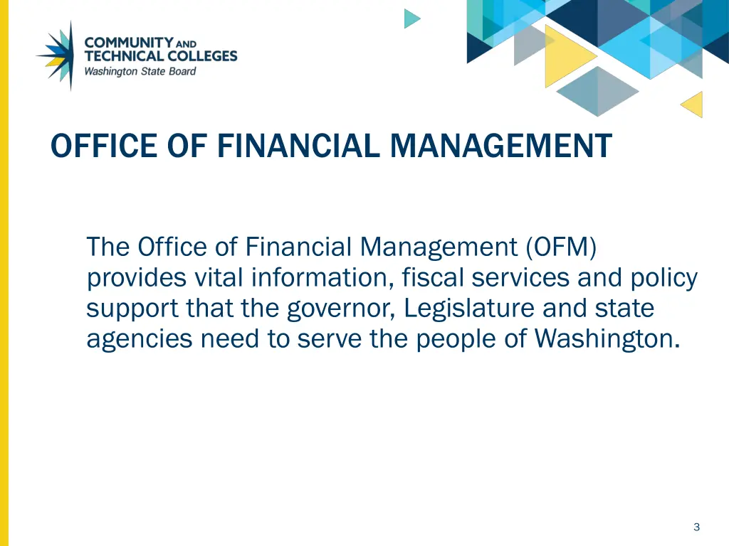 office of financial management