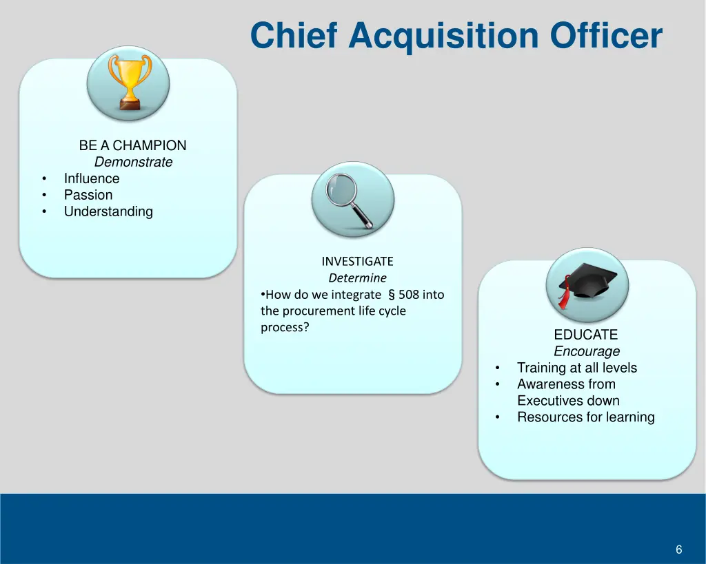 chief acquisition officer
