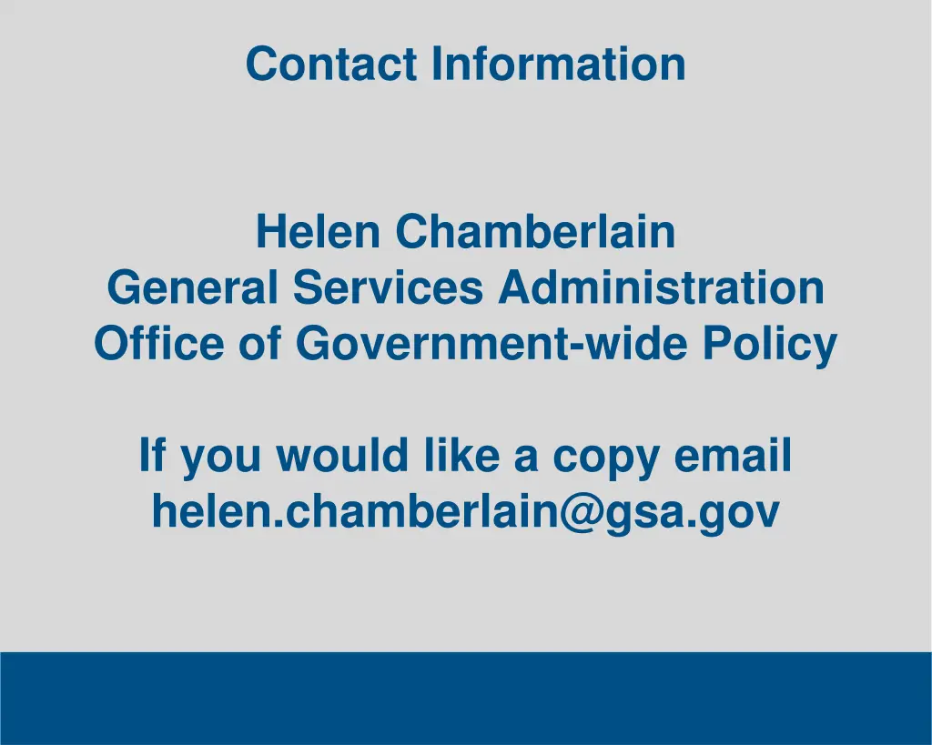contact information