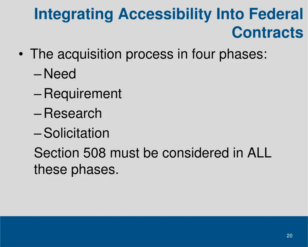 integrating accessibility into federal