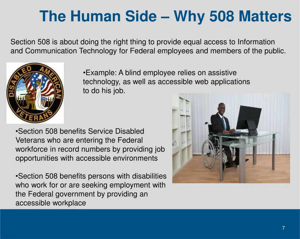 the human side why 508 matters