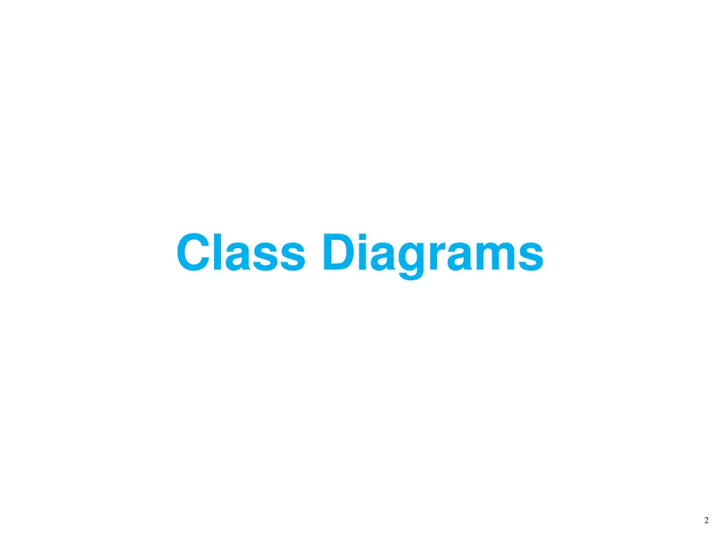 class diagrams