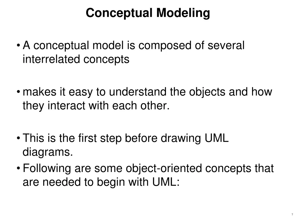 conceptual modeling
