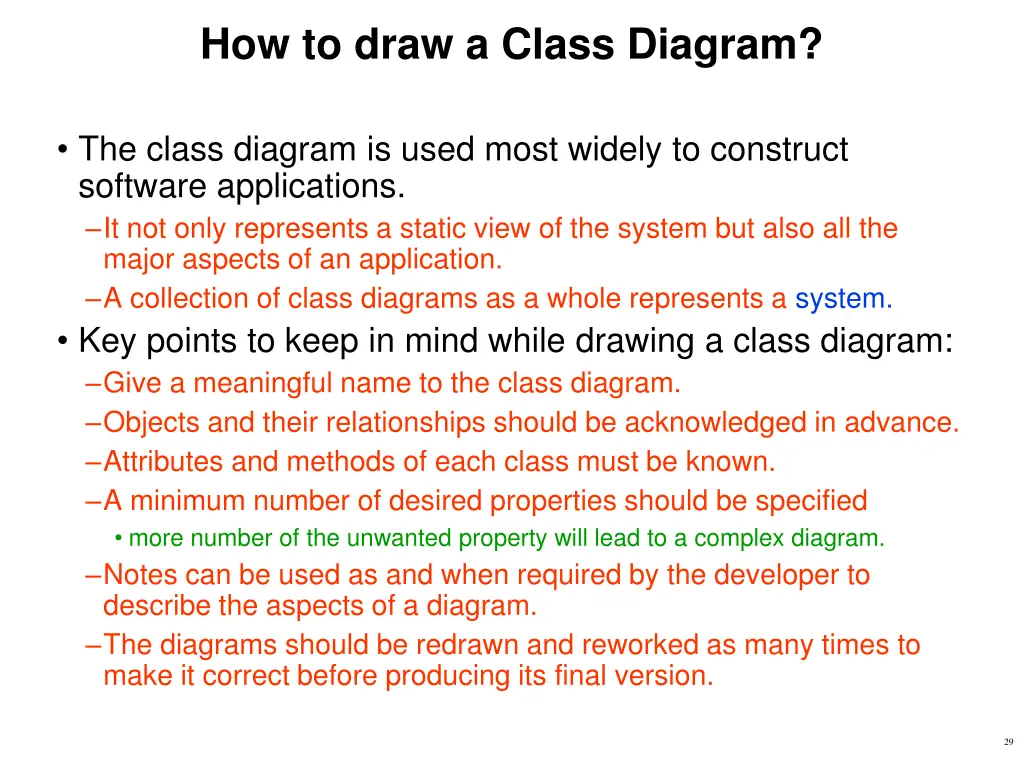 how to draw a class diagram