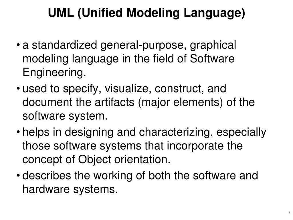 uml unified modeling language