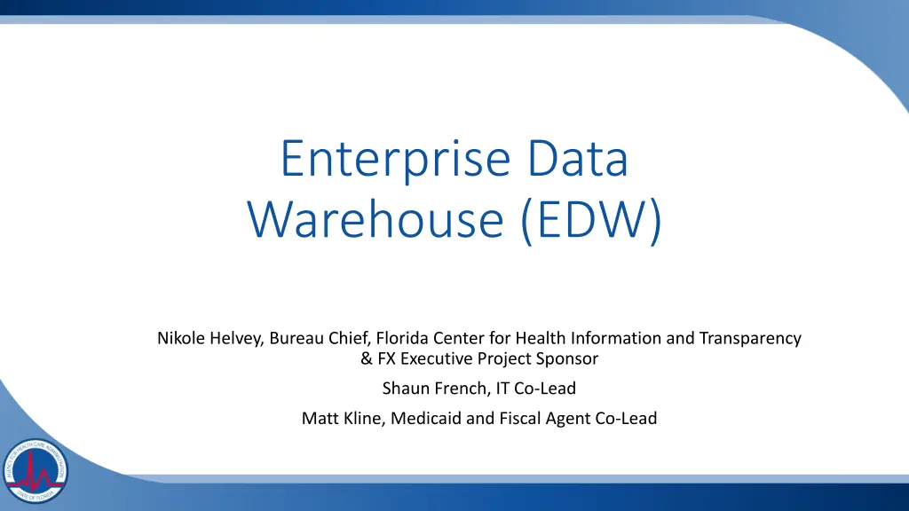 enterprise data warehouse edw