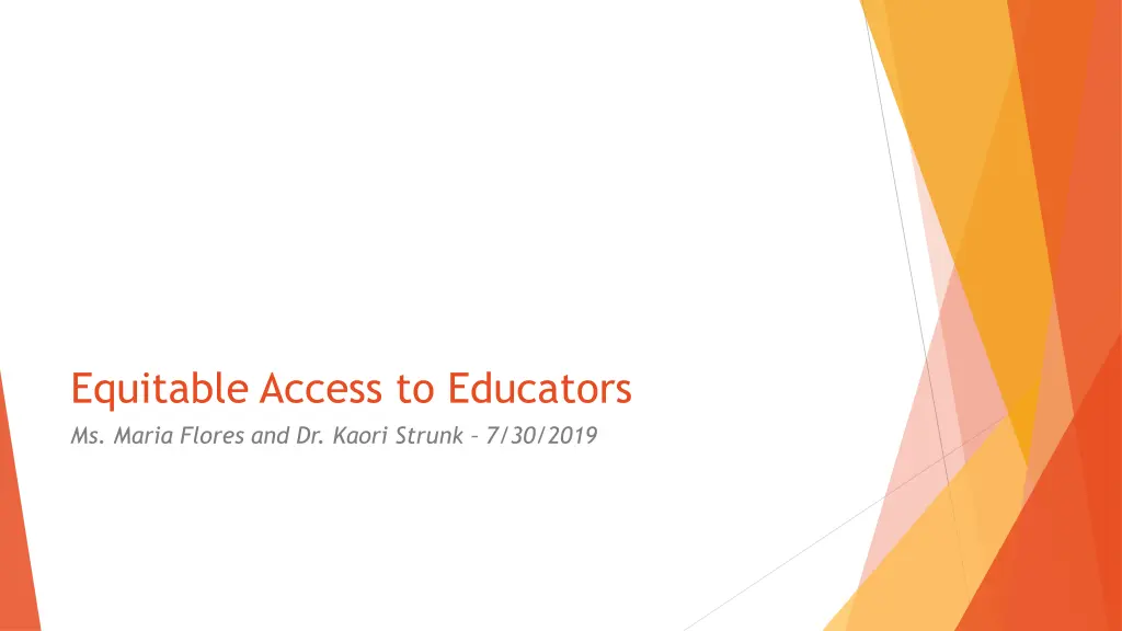 equitable access to educators ms maria flores