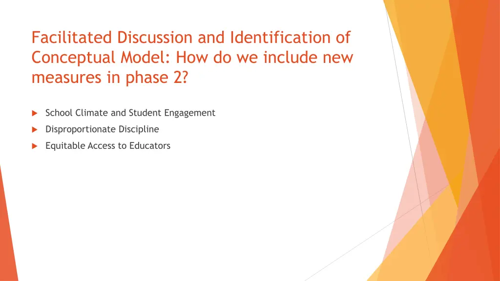 facilitated discussion and identification