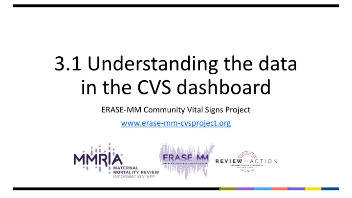 3 1 understanding the data in the cvs dashboard