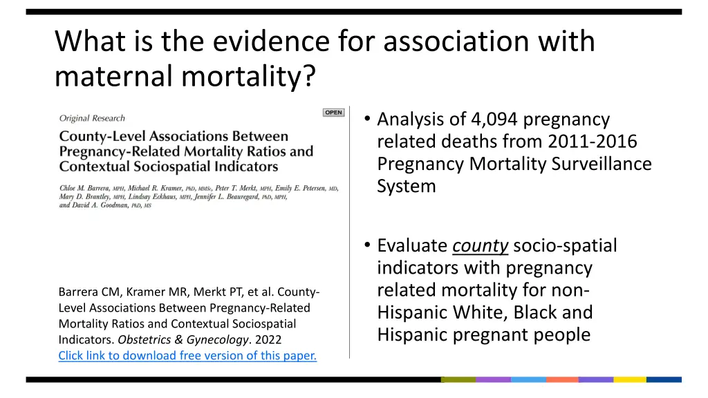 what is the evidence for association with