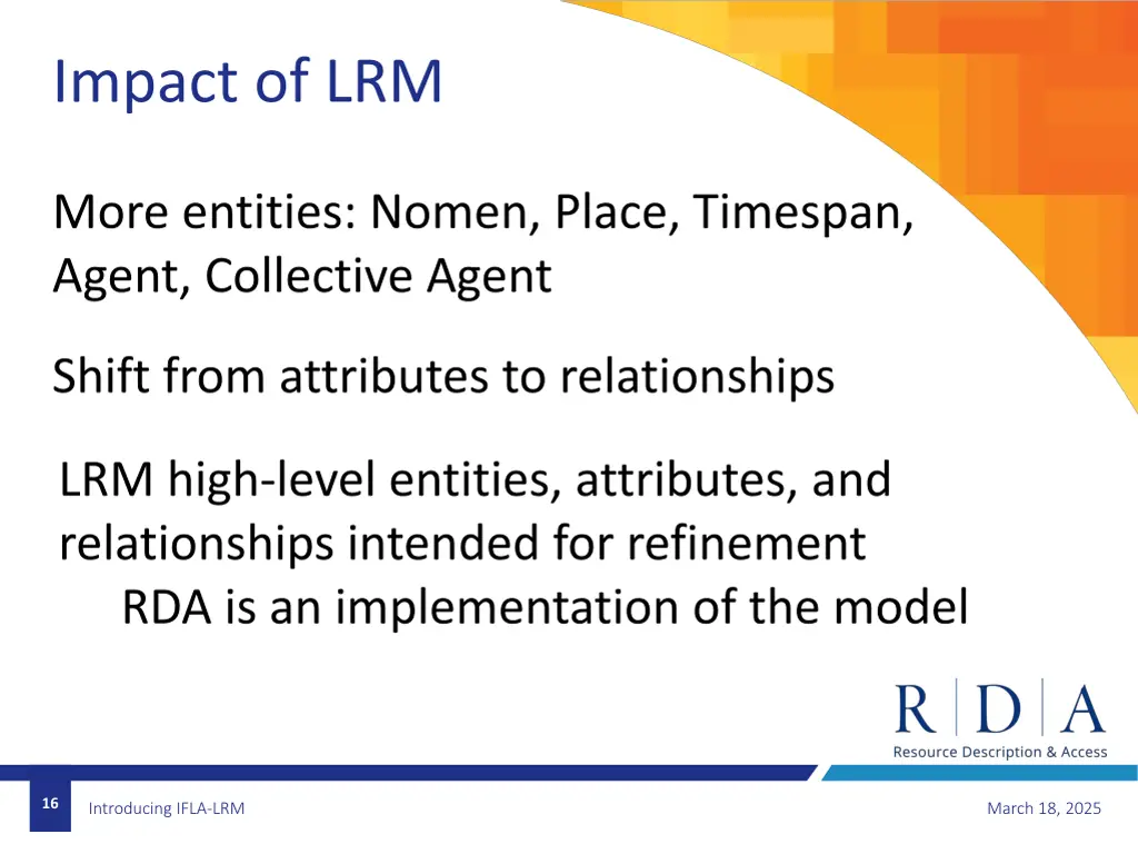 impact of lrm