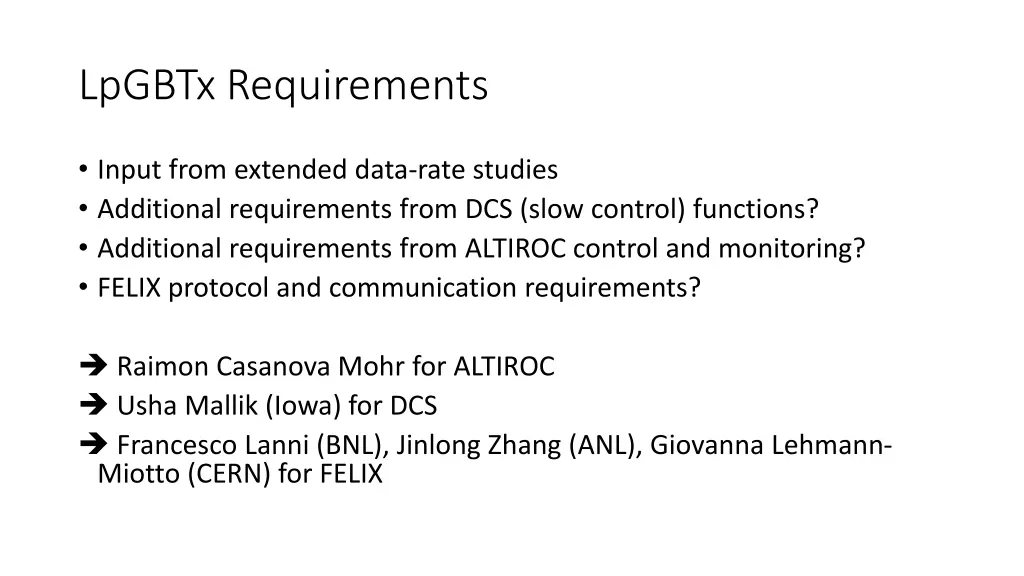 lpgbtx requirements