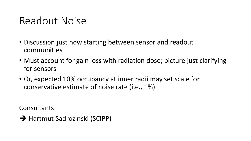readout noise