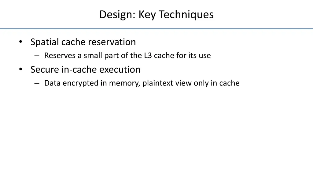 design key techniques