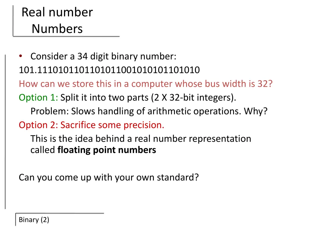 real number numbers