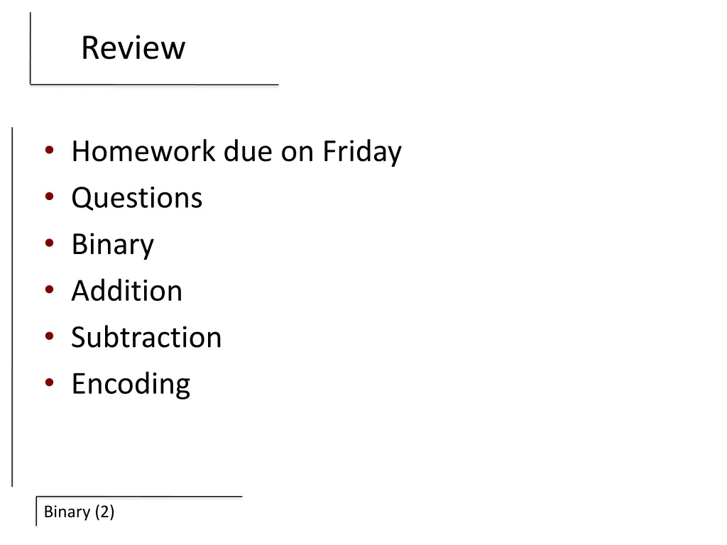 review