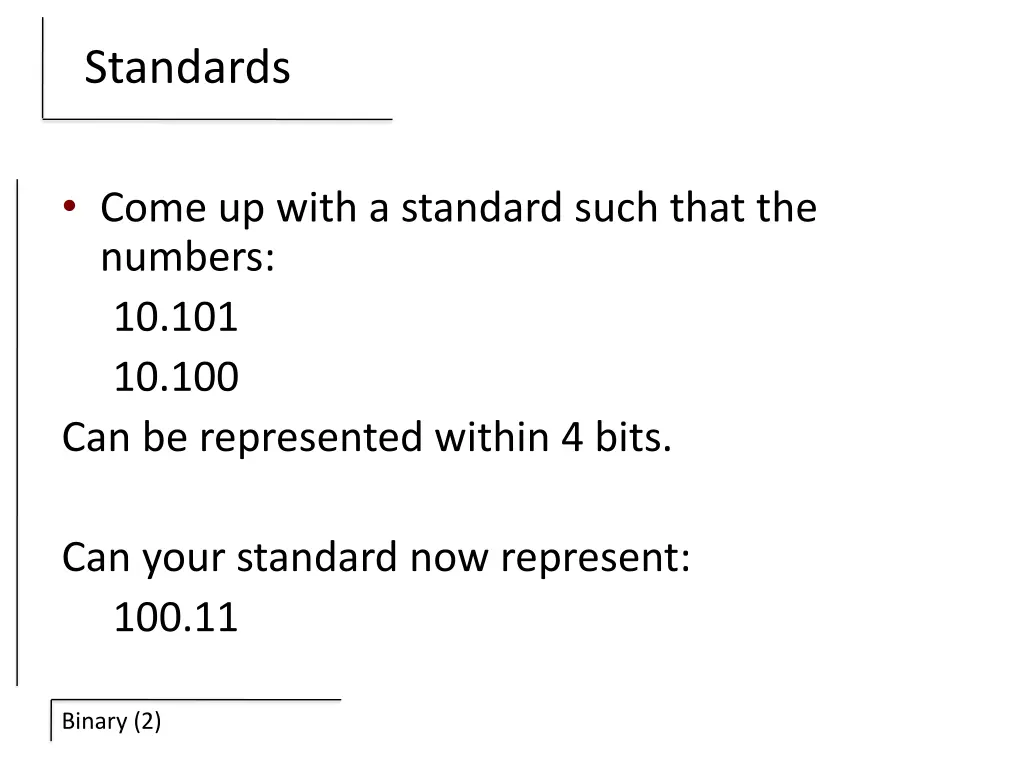 standards