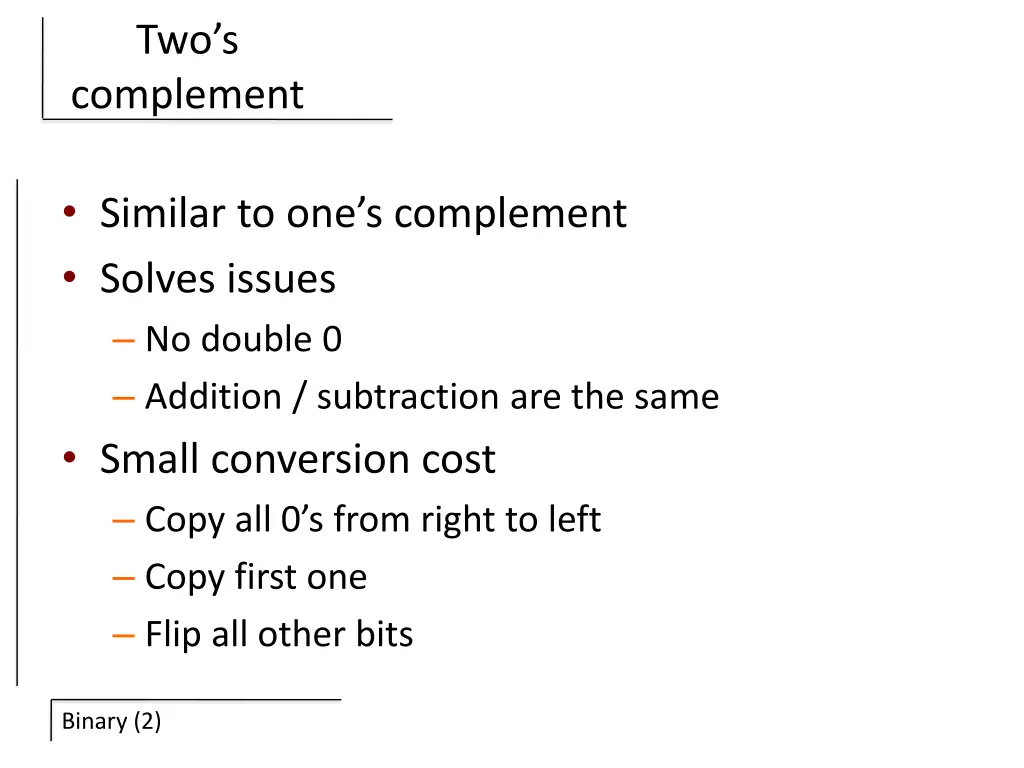 two s