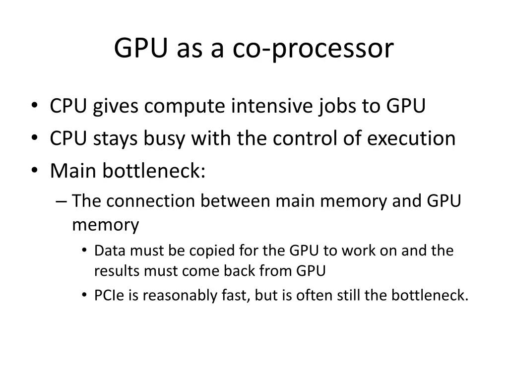 gpu as a co processor