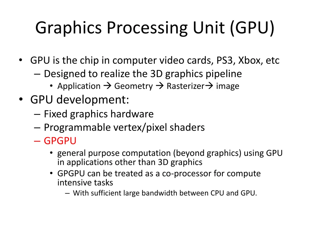 graphics processing unit gpu