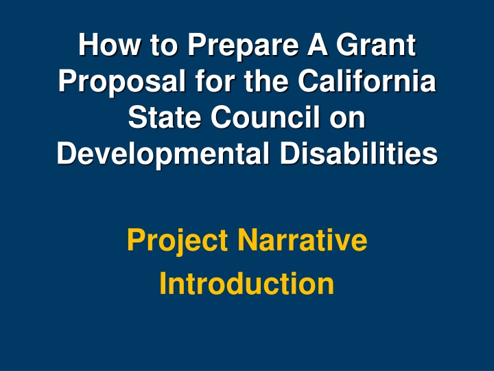 how to prepare a grant proposal