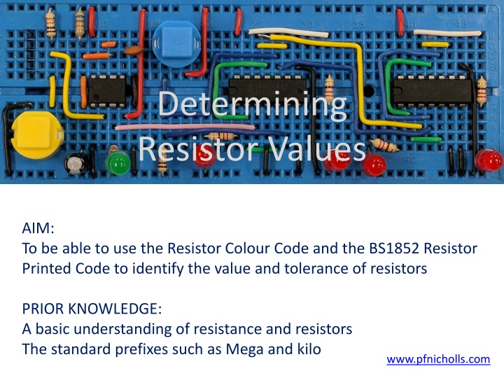 determining resistor values