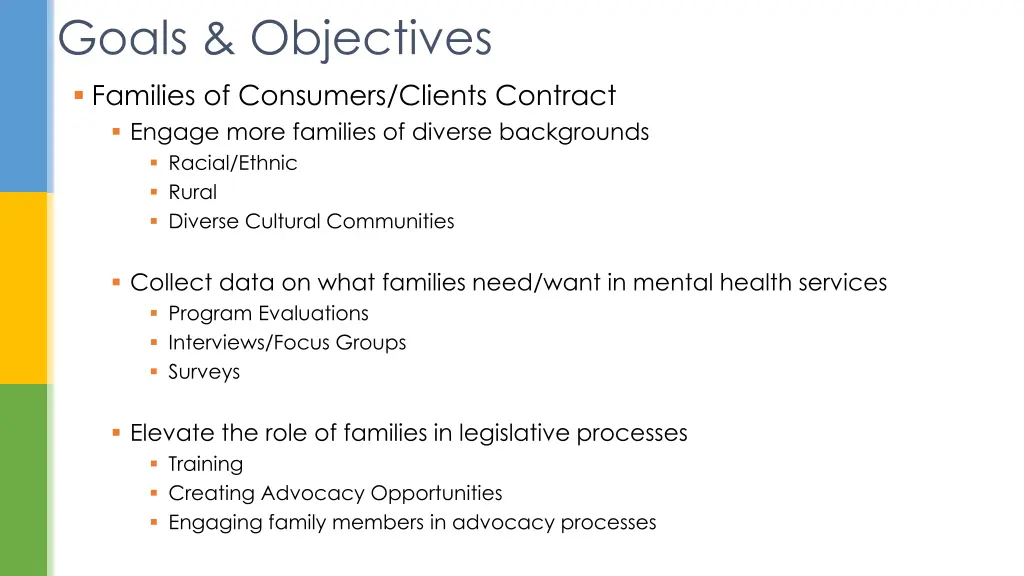 goals objectives