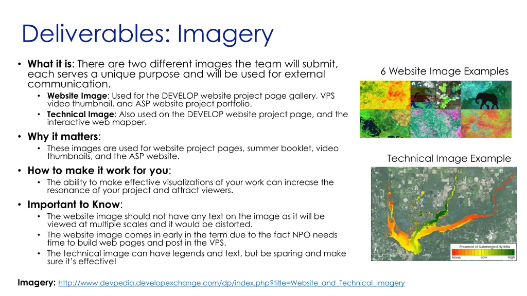 deliverables imagery