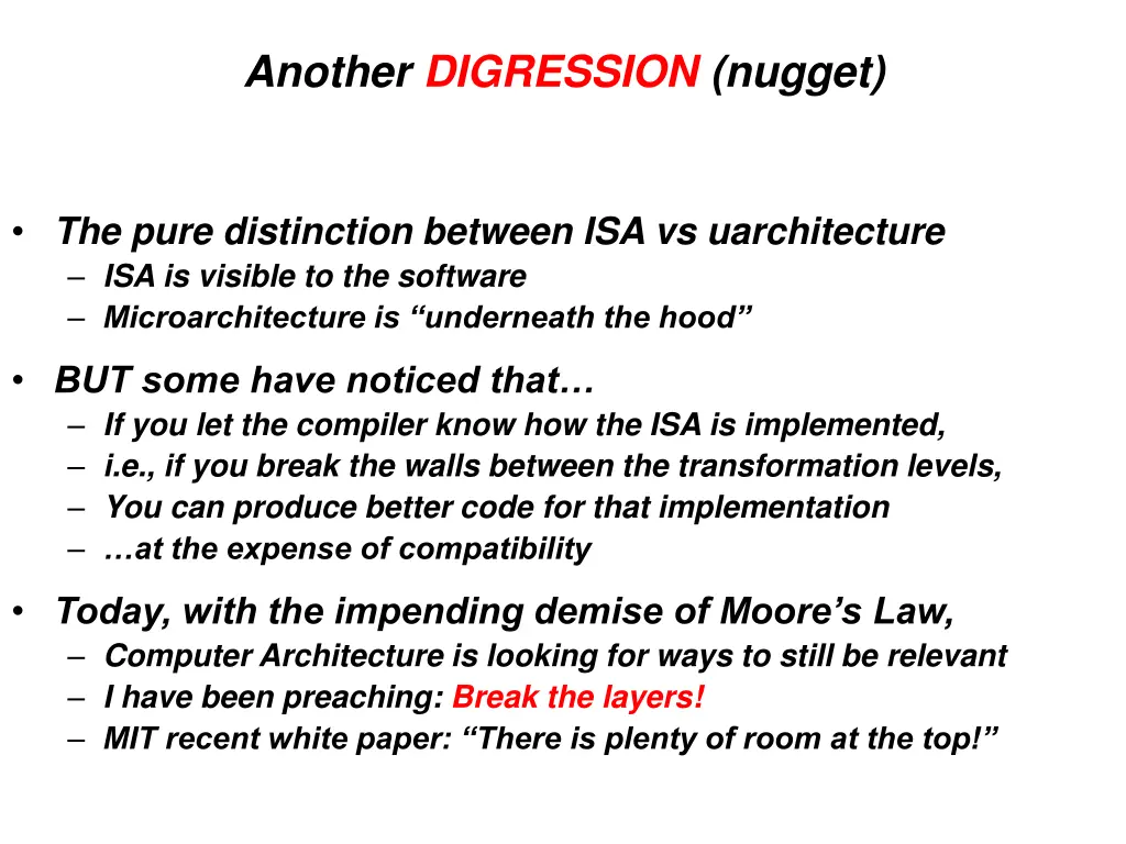another digression nugget