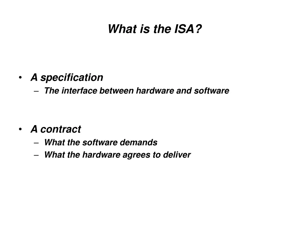 what is the isa