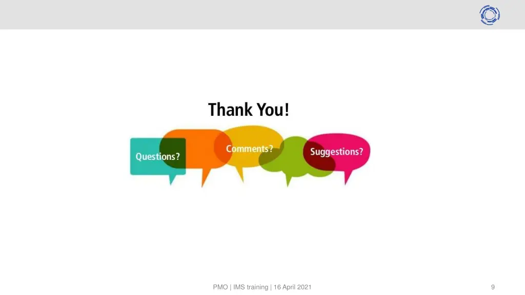 pmo ims training 16 april 2021