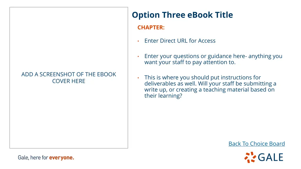option three ebook title