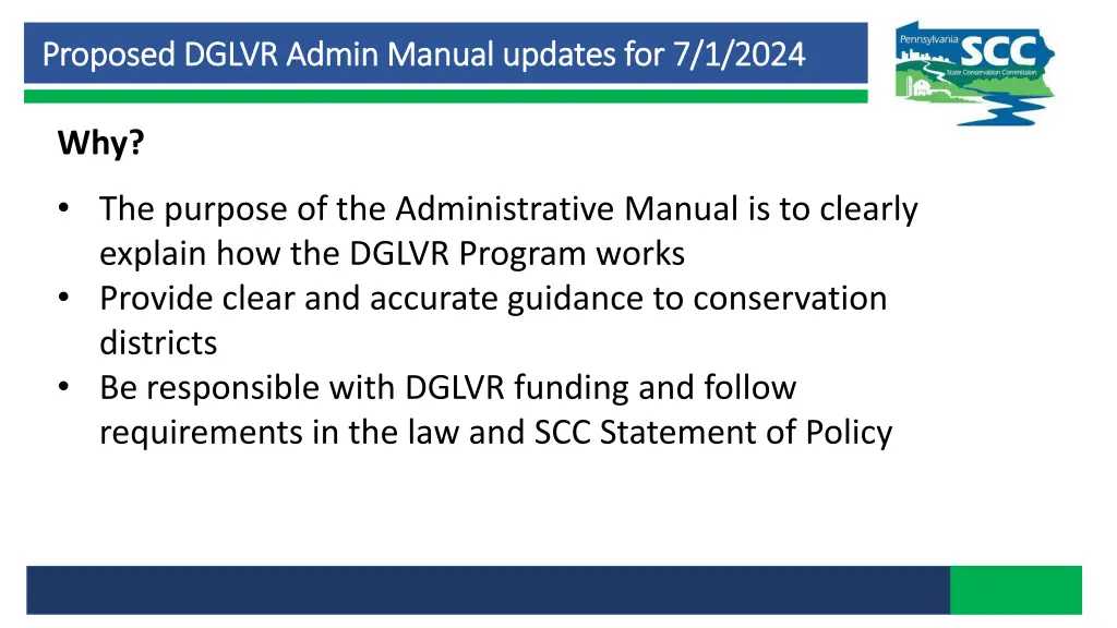 proposed dglvr admin manual updates for 7 1 2024 1